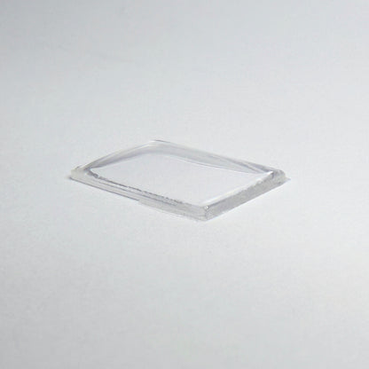 Rectangle Domed - Bottom Edges Flat - G-S Flexo Acrylic Watch Crystals - Vintage New Old Stock