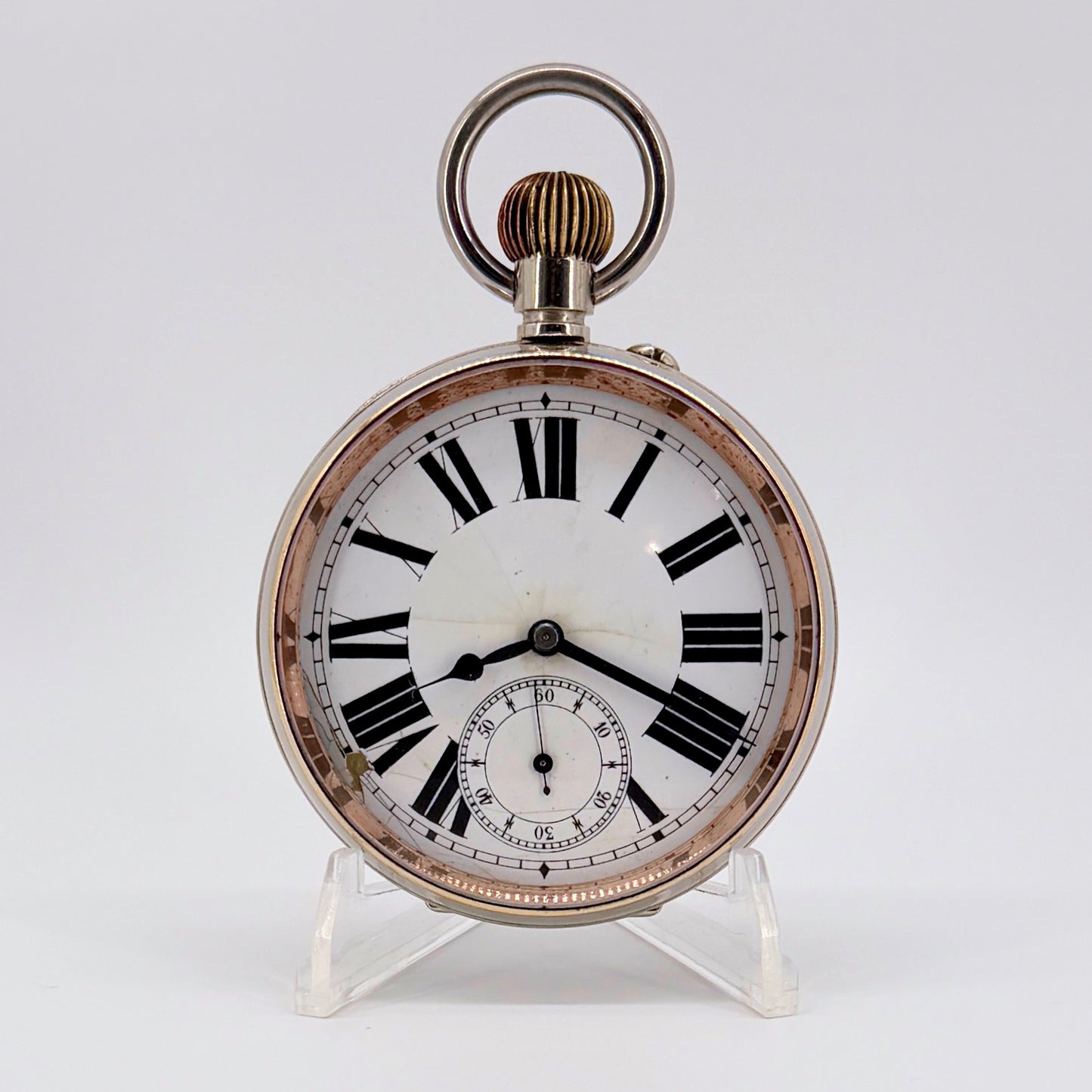 Antique DOXA Goliath Swiss Pocket Watch - 66mm - Working