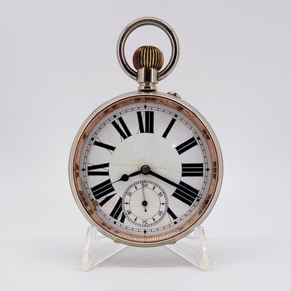 Antique DOXA Goliath Swiss Pocket Watch - 66mm - Working
