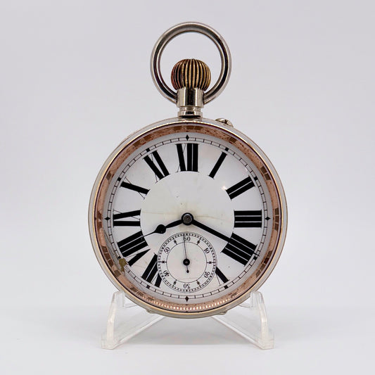 Antique DOXA Goliath Swiss Pocket Watch - 66mm - Working