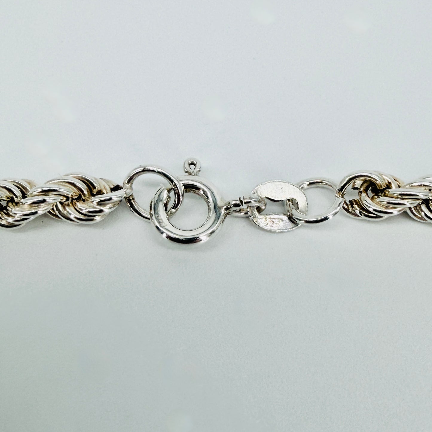 Brand New 925 Sterling Silver Rope Chain Bracelet
