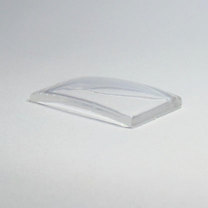 Rectangle - Bottom Edge Curved (Both Sides) - G-S Flexo Acrylic Watch Crystals - Vintage New Old Stock