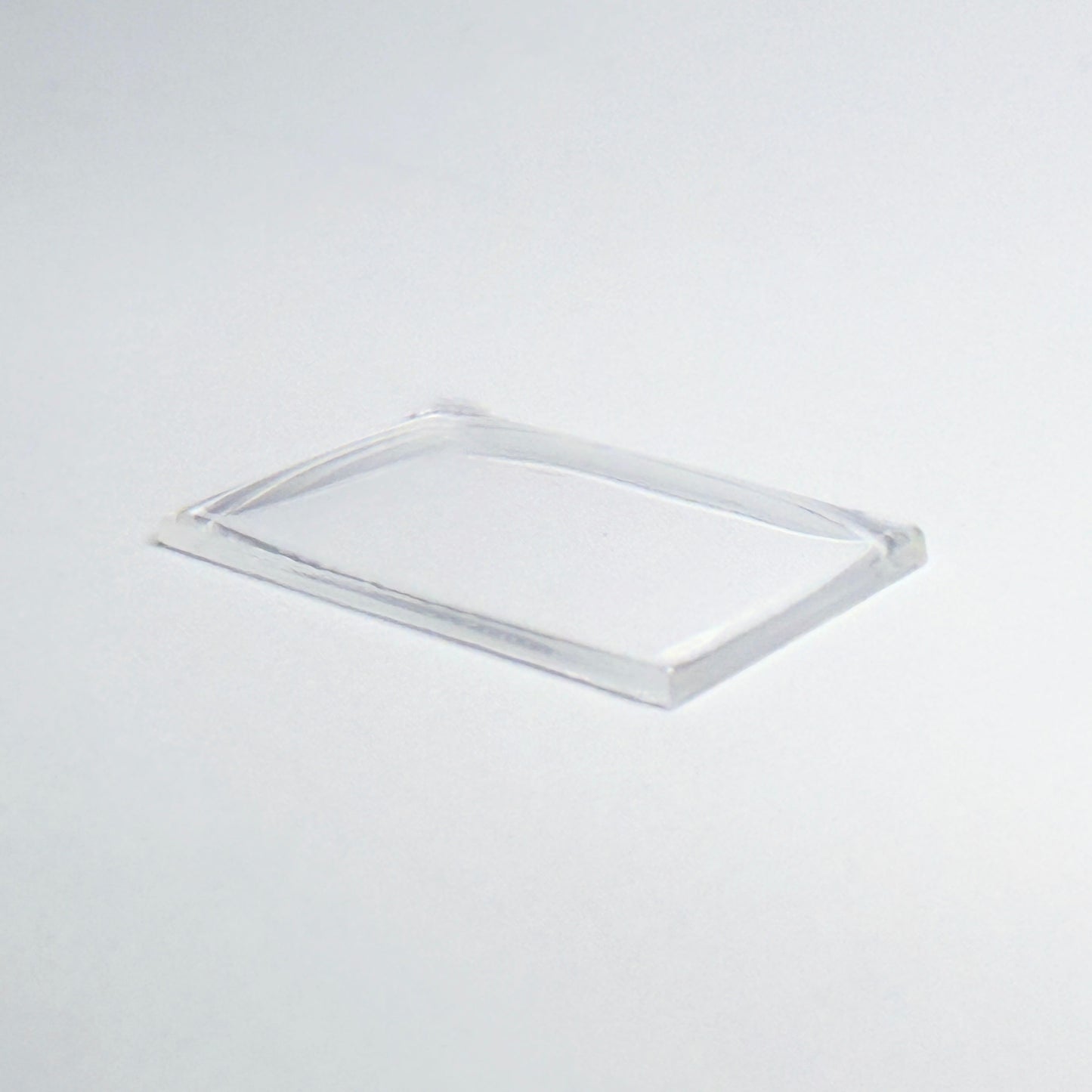 Rectangle Domed - Bottom Edges Flat - G-S Flexo Acrylic Watch Crystals - Vintage New Old Stock