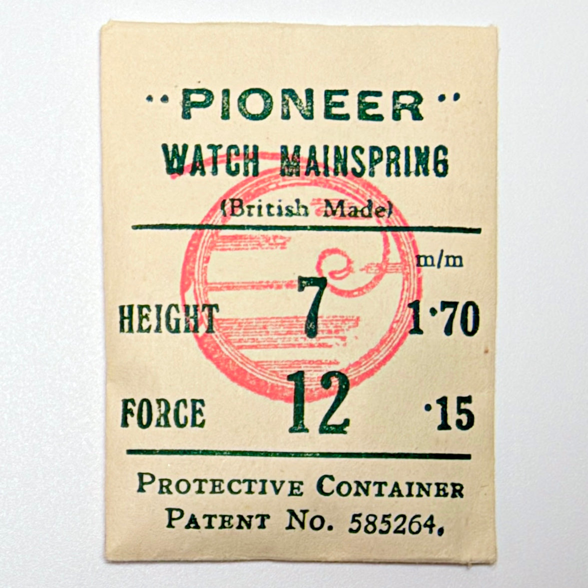 Pioneer Mainspring - H 1.7 mm × T 0.15 mm - image 1