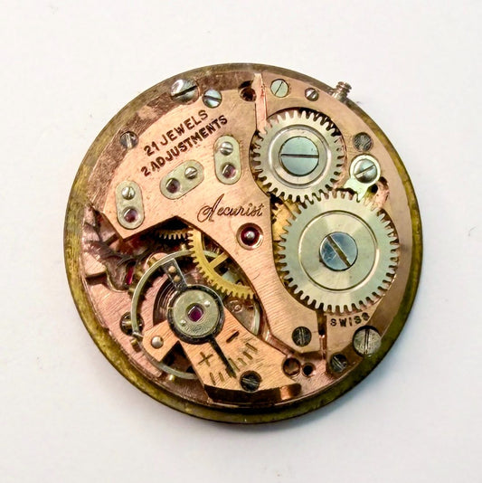 Accurist AS 970 Swiss 21J Watch Movement – For Spares or Repair – 19.4mm - image 2