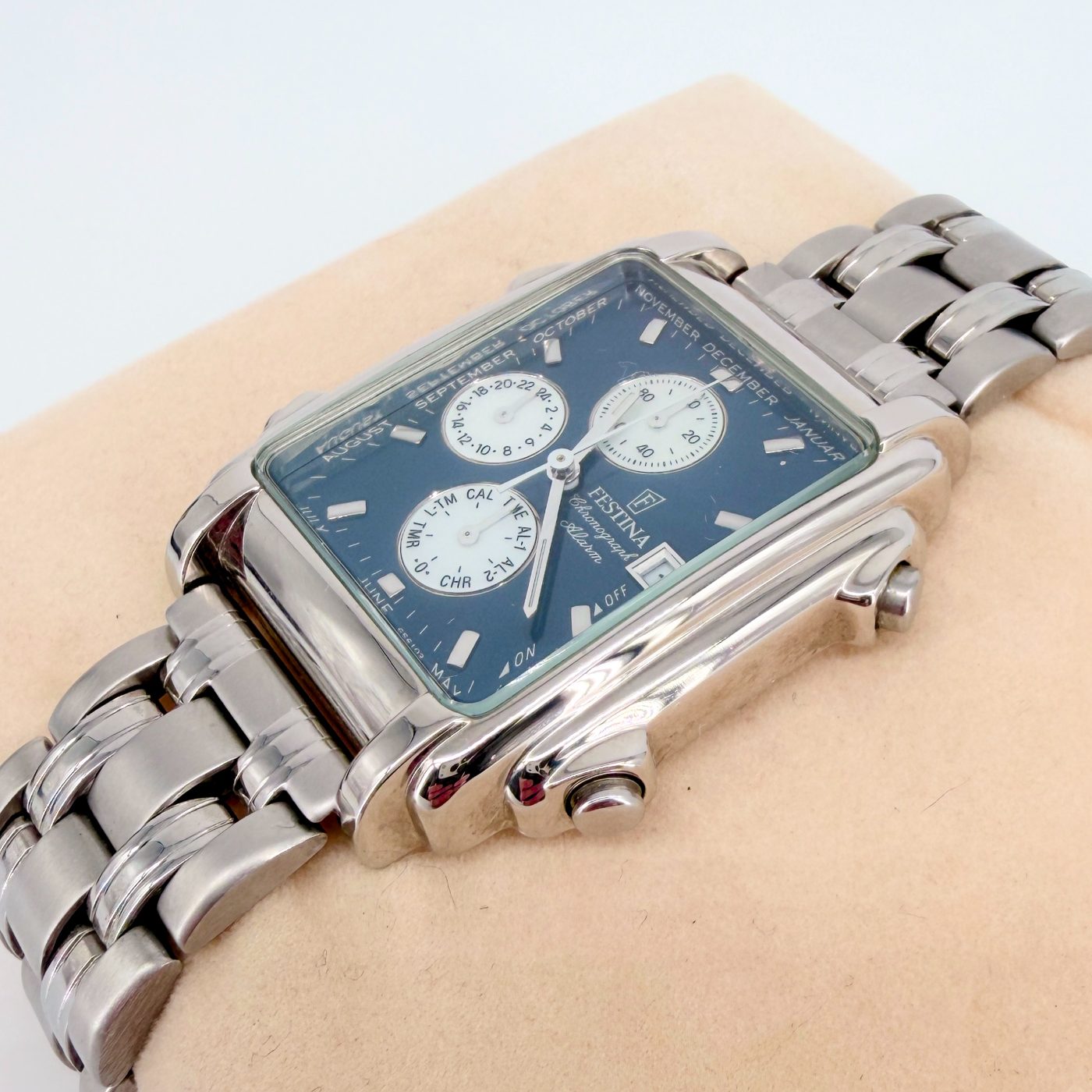 Festina 6561 Chronograph Wristwatch, Miyota 6W70, Box & Papers, 1998, Unworn - image 4