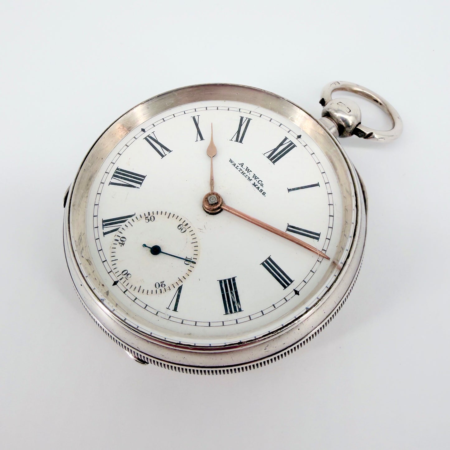 Antique Silver Cased Waltham Pocket Watch - Model 1883 - c.1903 - Working