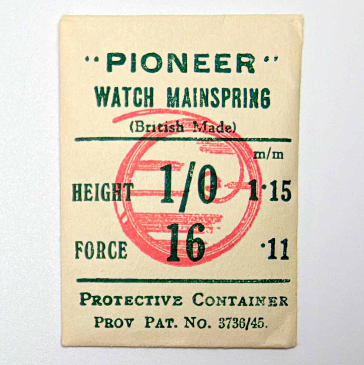 Pioneer Mainspring - H 1.15 mm × T 0.11 mm - image 1