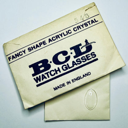 Oval - Domed - BCL Acrylic Watch Crystals - Vintage New Old Stock