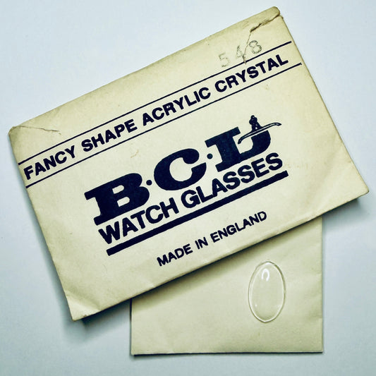 Oval - Domed - BCL Acrylic Watch Crystals - Vintage New Old Stock