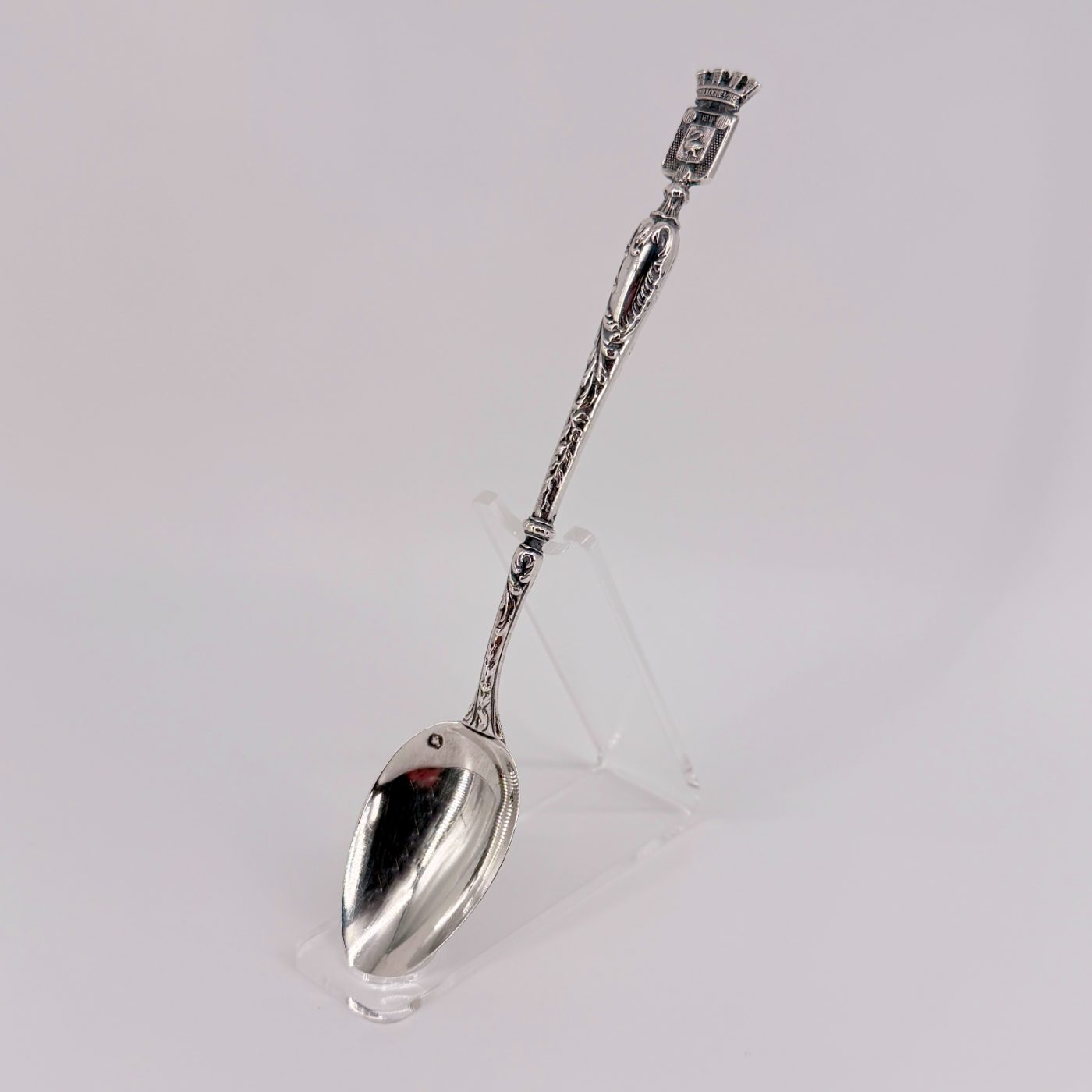 French 800 Silver Boulogne-sur-Mer Souvenir Teaspoon - image 1