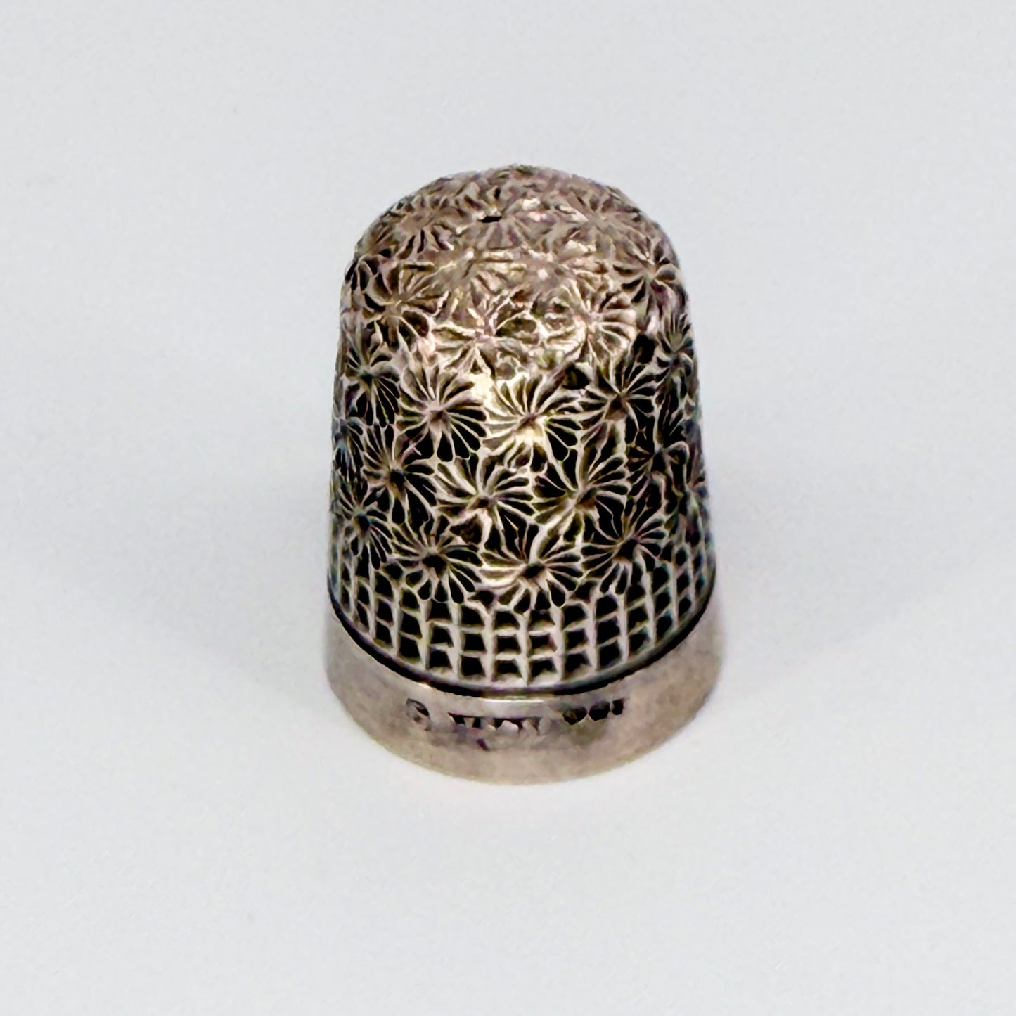Antique Sterling Silver Thimble – James Swann & Son – Edinburgh 1930