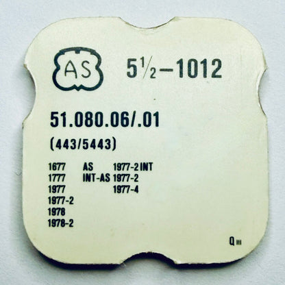 AS 1012 – Setting Lever & Screw (51.080.06/.01 / 443 / 5443)