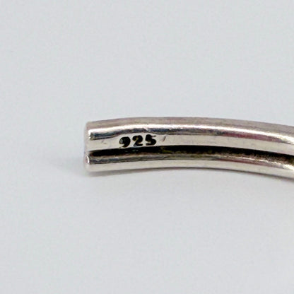 Gerald Owen Sterling Silver Bangle – Modernist Twist Design