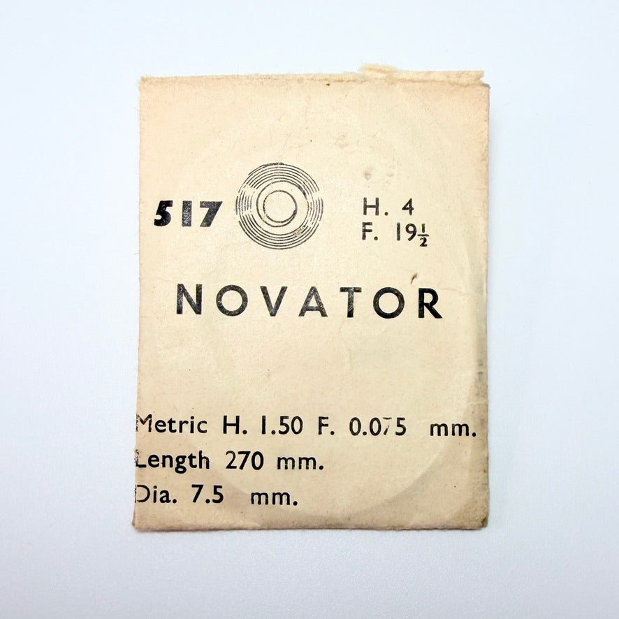 Novator Mainspring - H 1.5 × T 0.075 × L 270 × D 7.5 mm - Ref. 517 - image 1