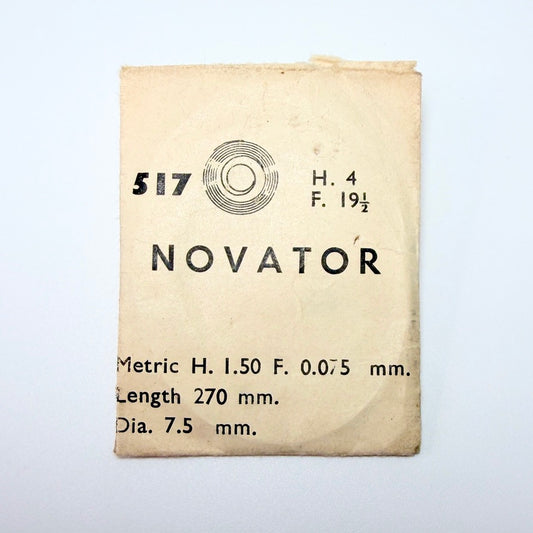 Novator Mainspring - H 1.5 × T 0.075 × L 270 × D 7.5 mm - Ref. 517 - image 1