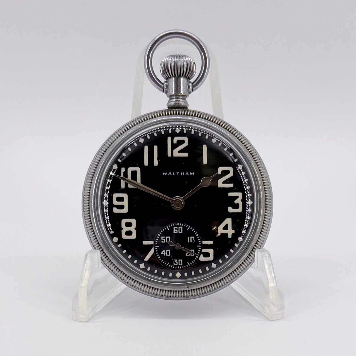 Waltham Military Pocket Watch – Model 1908 Grade 1609 – Dec 1942 - Working