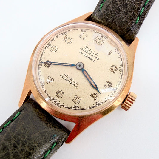 Vintage Bulla Ancre 17 Rubis Wristwatch – 17 Jewel Swiss – Repair Project