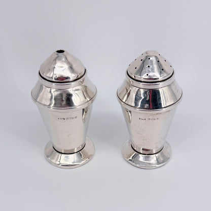 Antique Sterling Silver Salt & Pepper Pots – Birmingham 1932 – A. L. Davenport