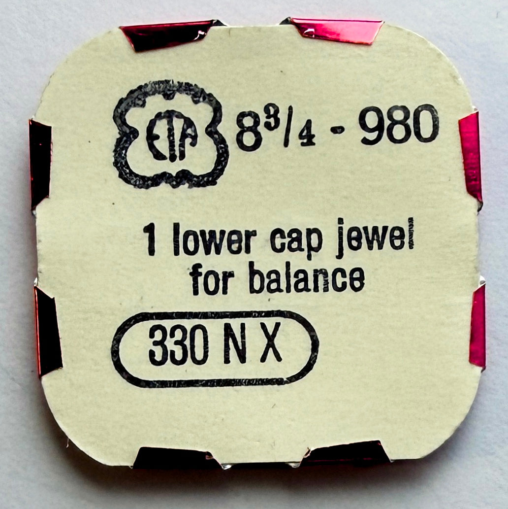 ETA 980 - Lower Cap Jewel For Balance - 330 NX