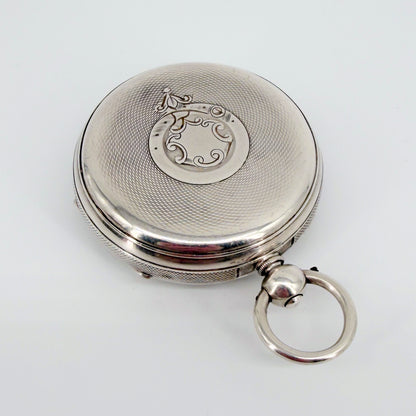 Antique Silver Fusee Pocket Watch - London 1873 William Carter - Working