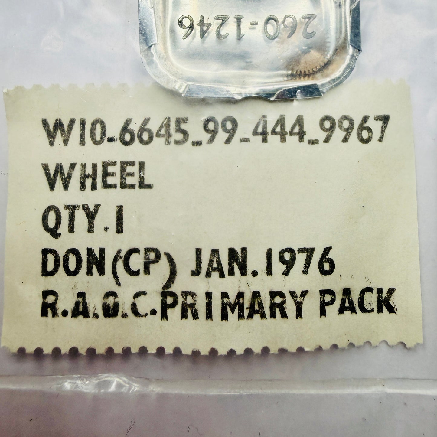 Omega 260 – Minute Wheel (1246 / 260-1246)