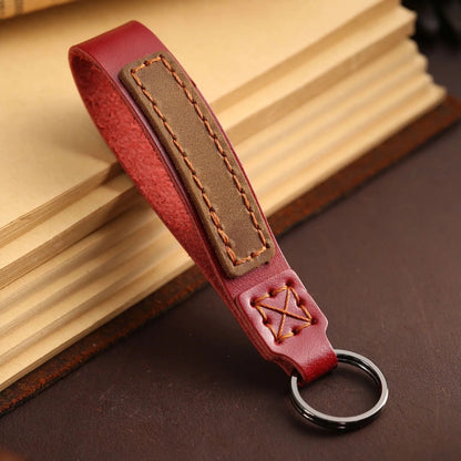 Genuine Leather Keyring Loop - 4 Colours Available