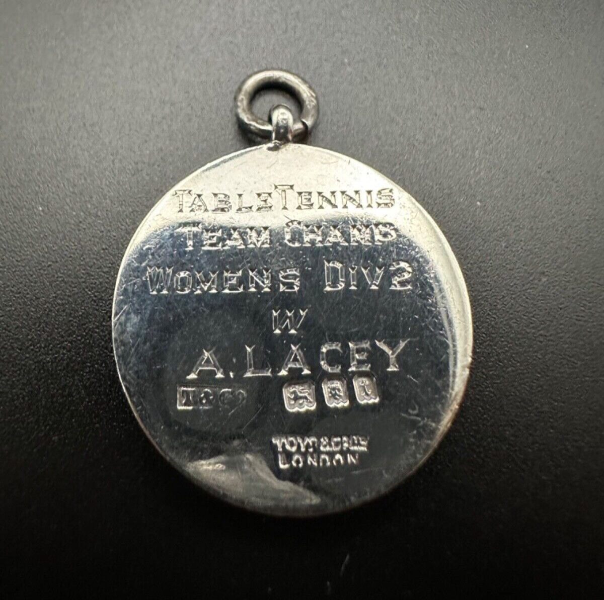 Vintage Silver Fob Pendant - Birmingham 1934 Toye & Co