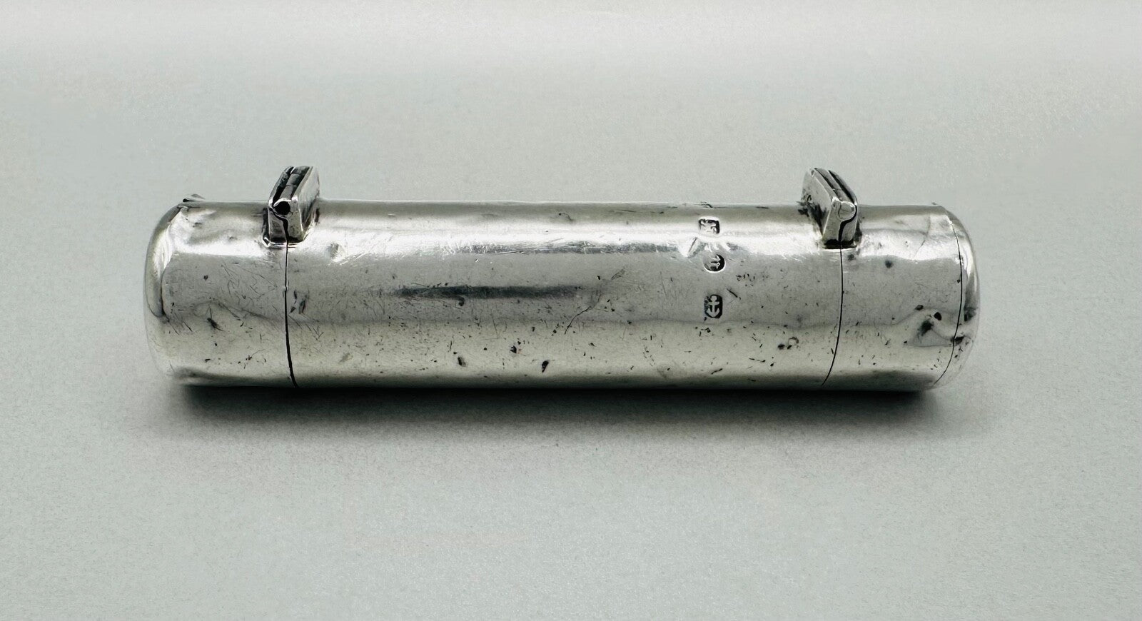 Antique Sterling Silver Scent Bottle & Pill Holder - 1894 Hilliard & Thomason