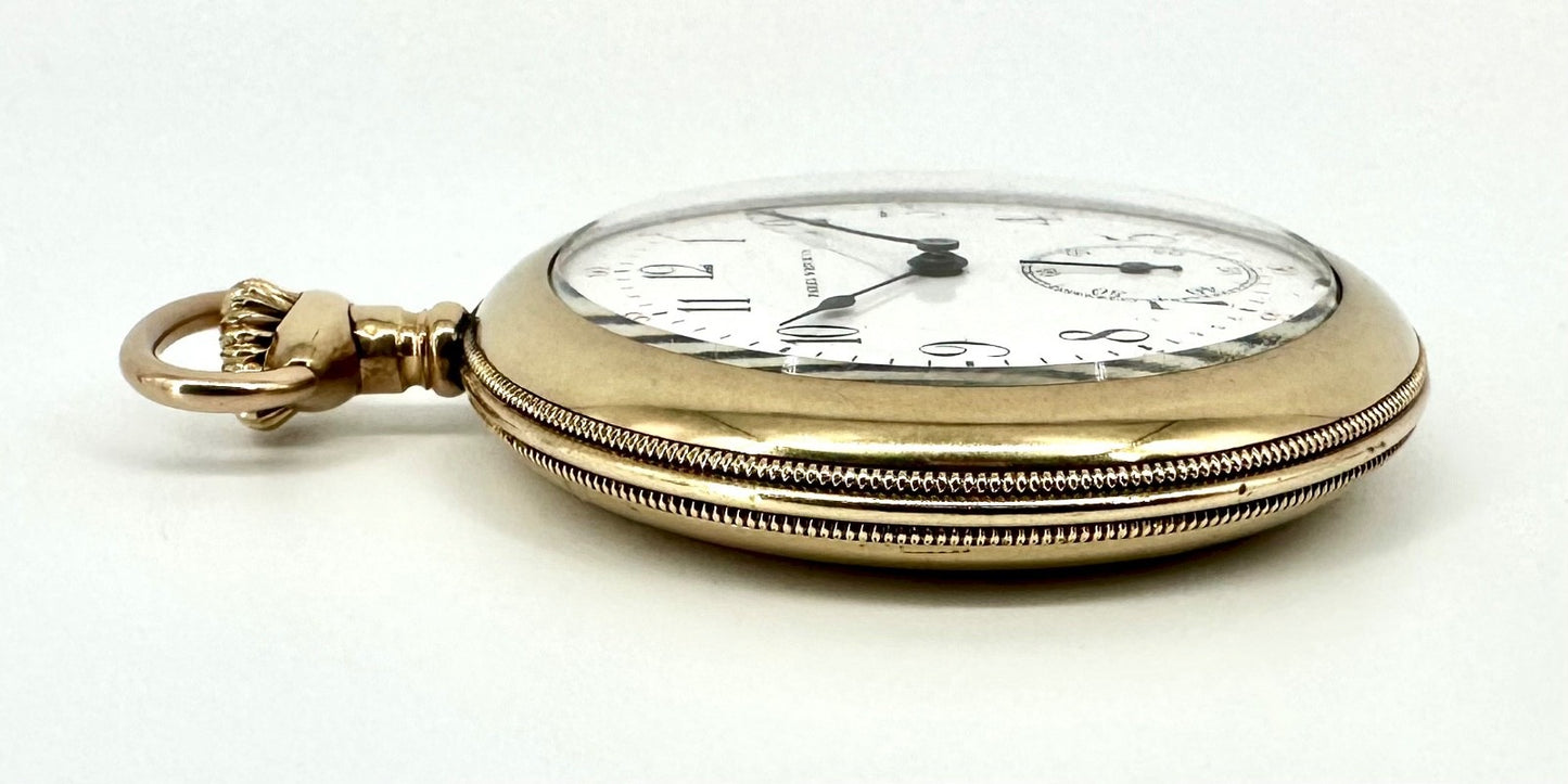 Antique Parel Watch Co. Gold Filled Pocket Watch – 17 Jewels, Adjusted, Working