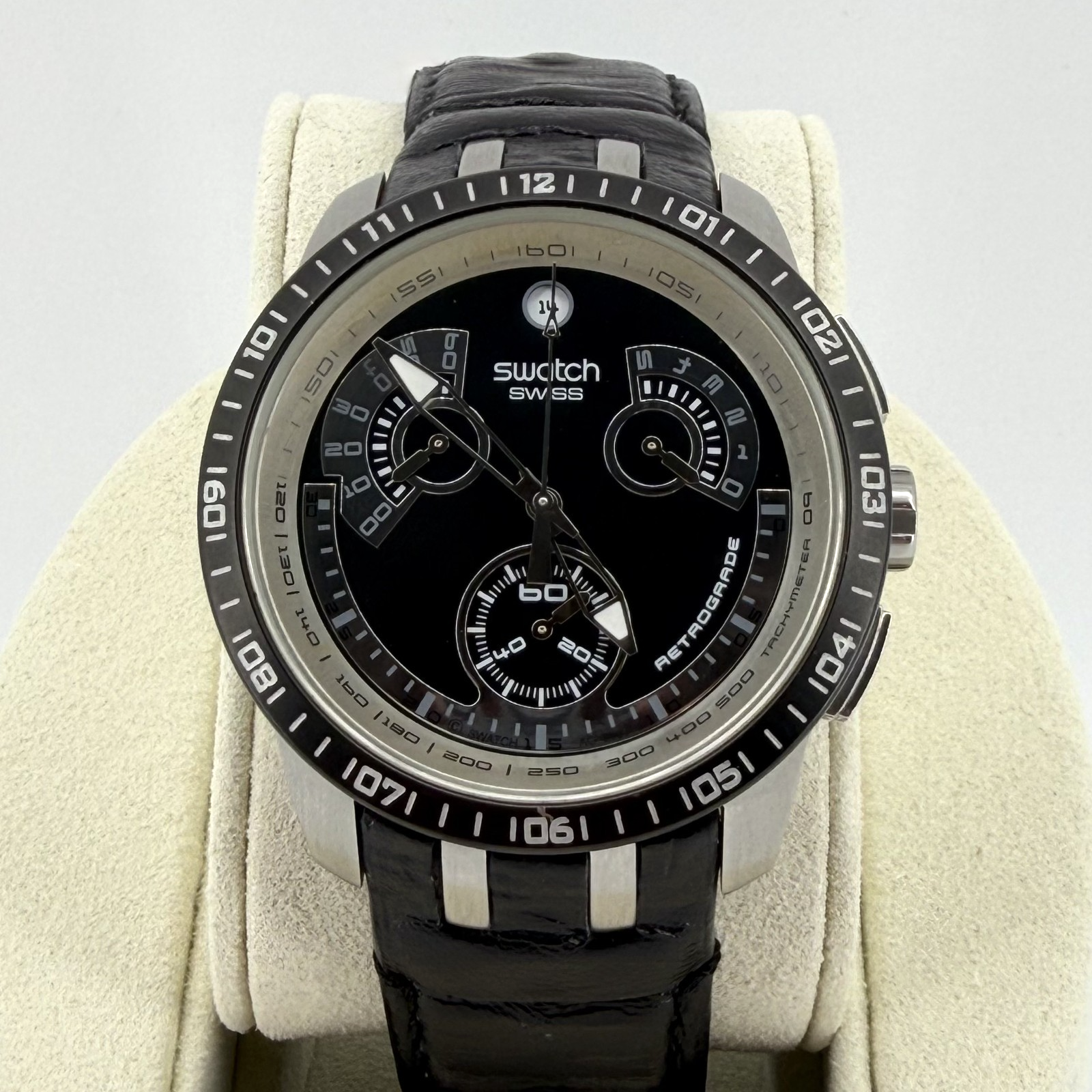 Swatch Irony Black Haze Chronograph YRS413 – Swiss Made