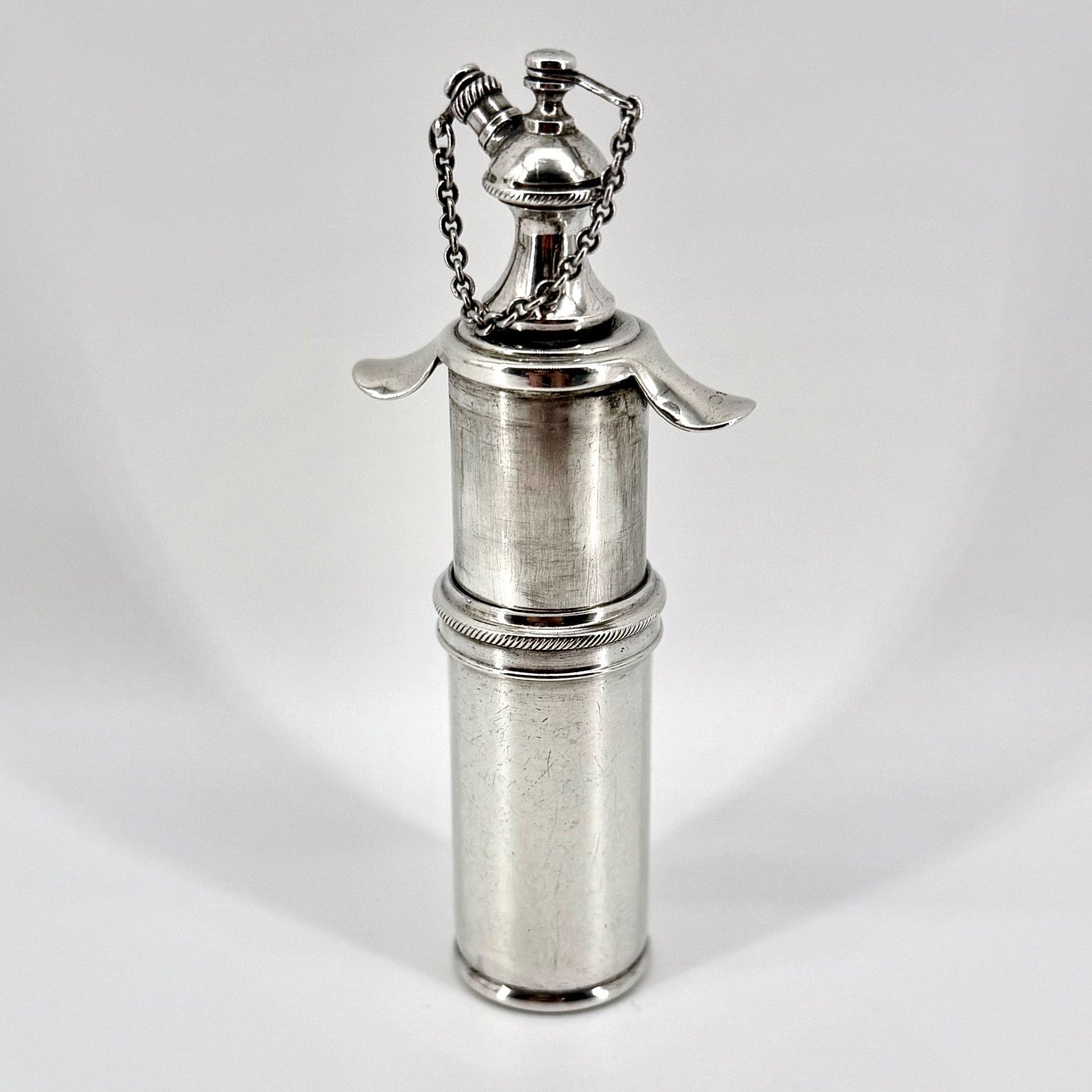 Antique Sterling Silver Scent Bottle / Atomiser – London Import 1913