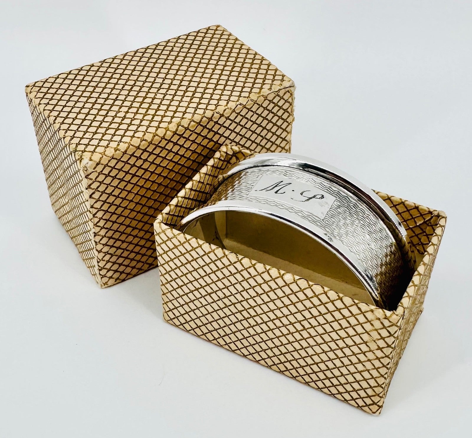 Vintage Sterling Silver Napkin Ring – Birmingham 1966 – W I Broadway & Co