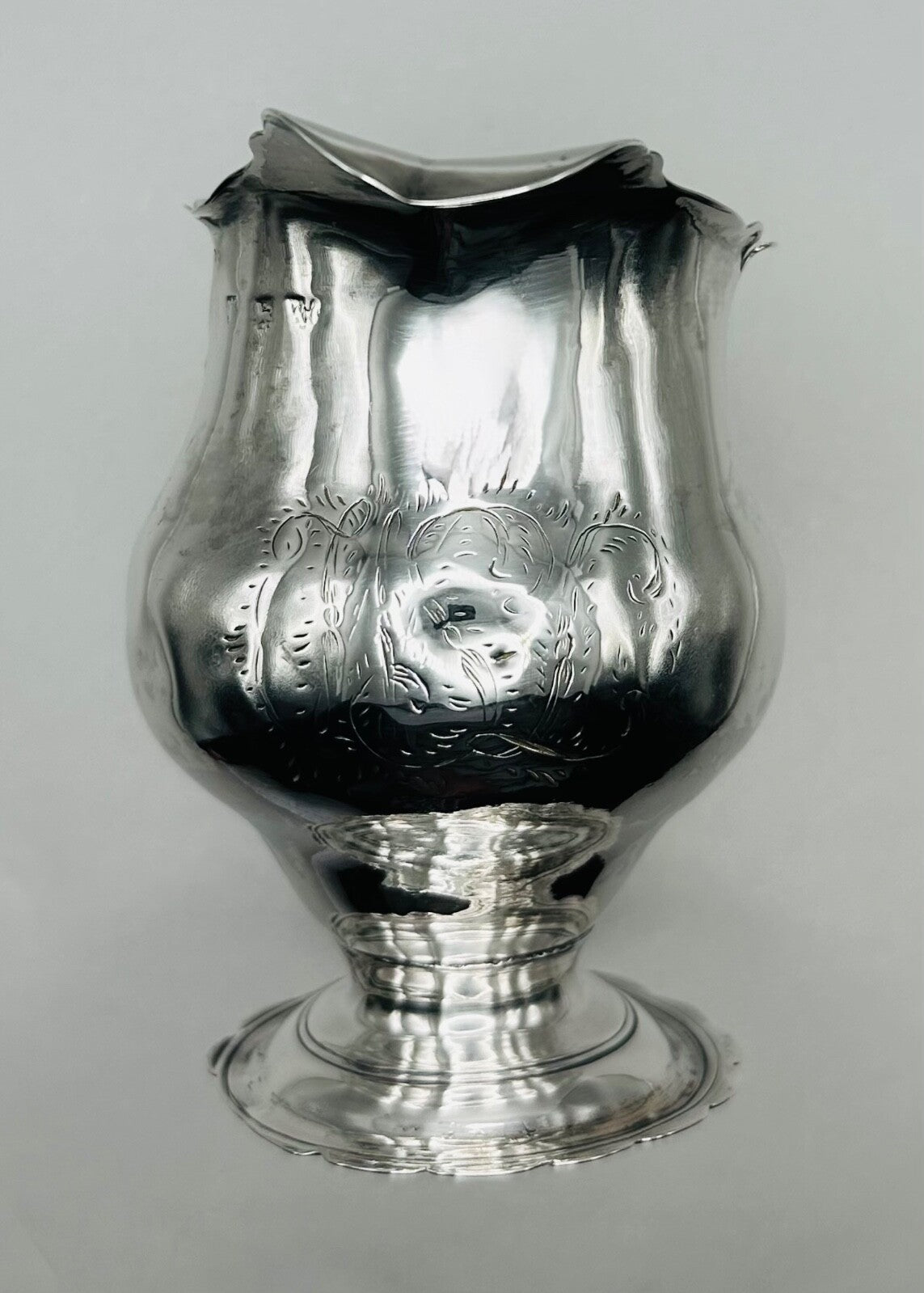 Antique Georgian Silver Cream Jug - London Hallmarks
