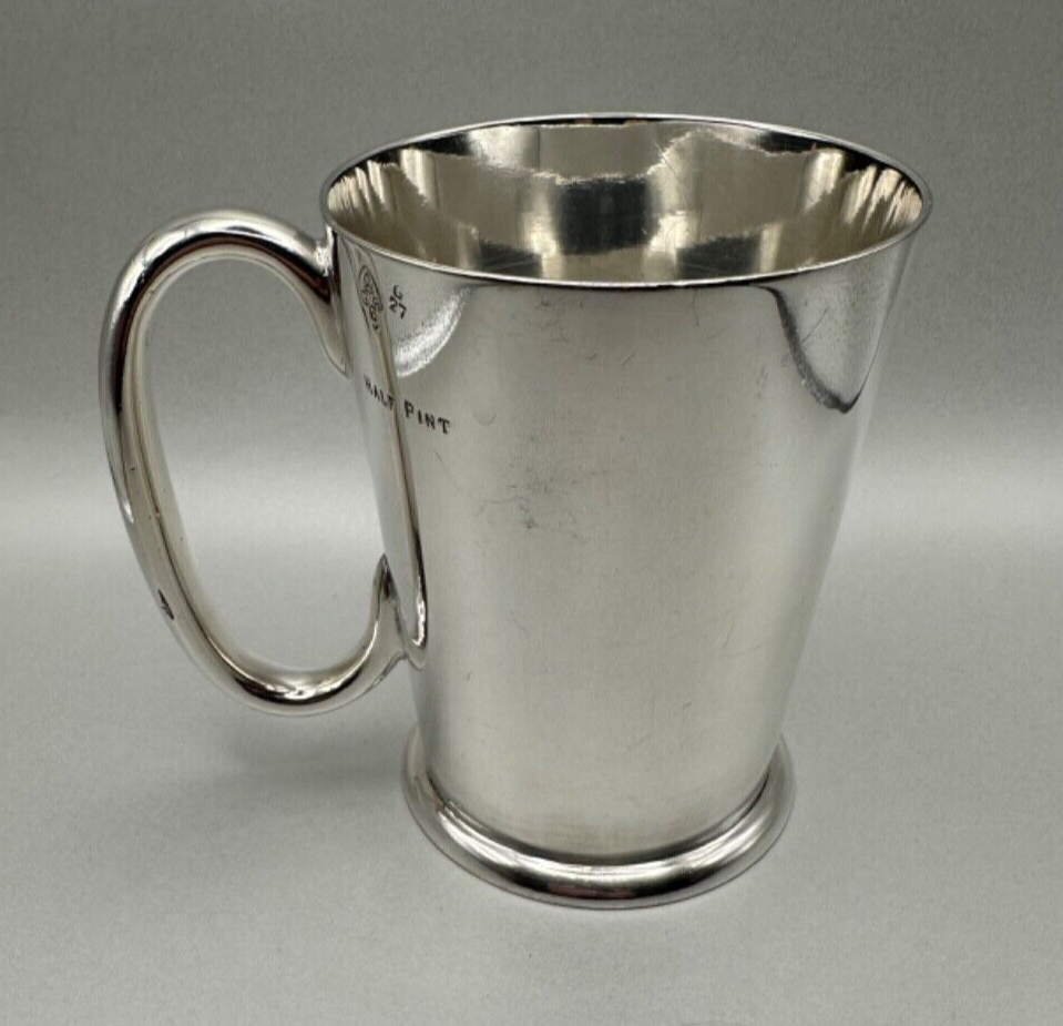 Antique Silver Plated ½ Pint Tankard Cup Mug - Hotel & General EPNS