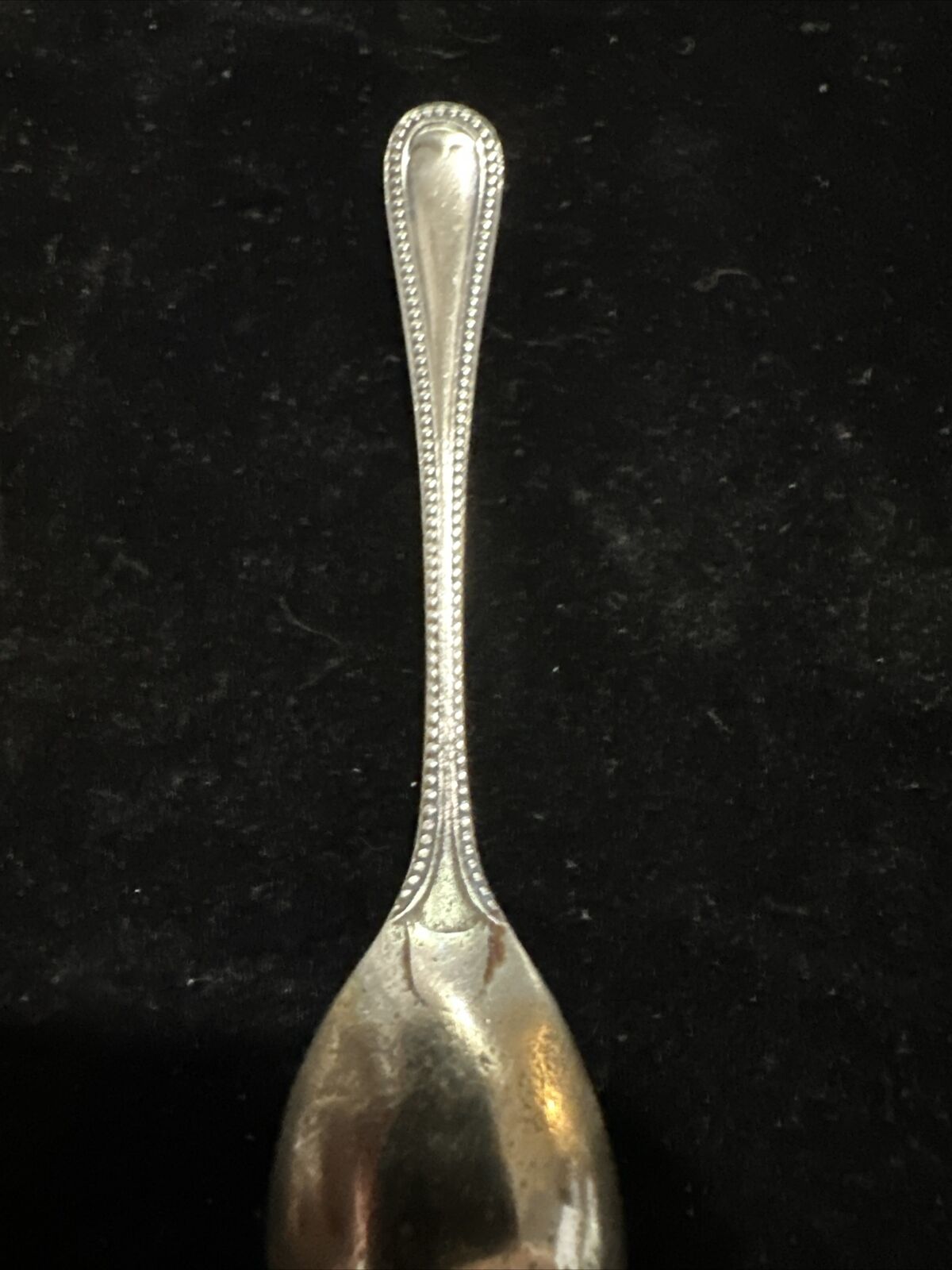 Antique Silver Plate Condiment Spoon