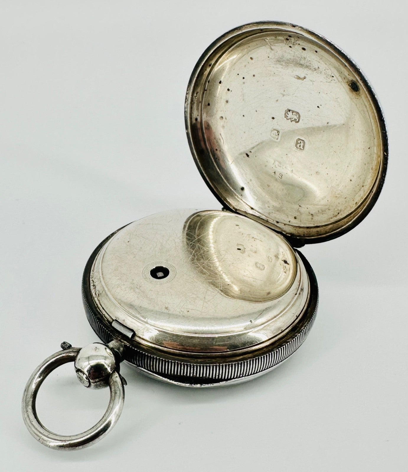 Antique AWW Co. Silver Cased Pocket Watch – Birmingham 1900 - Working