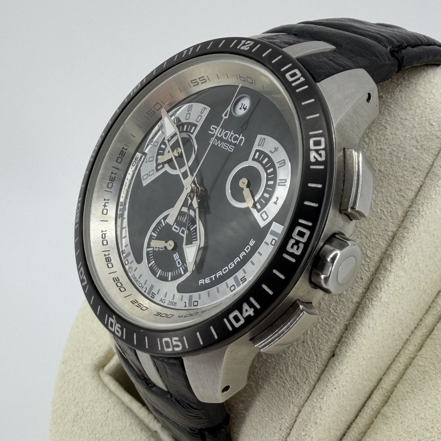 Swatch Irony Black Haze Chronograph YRS413 – Swiss Made