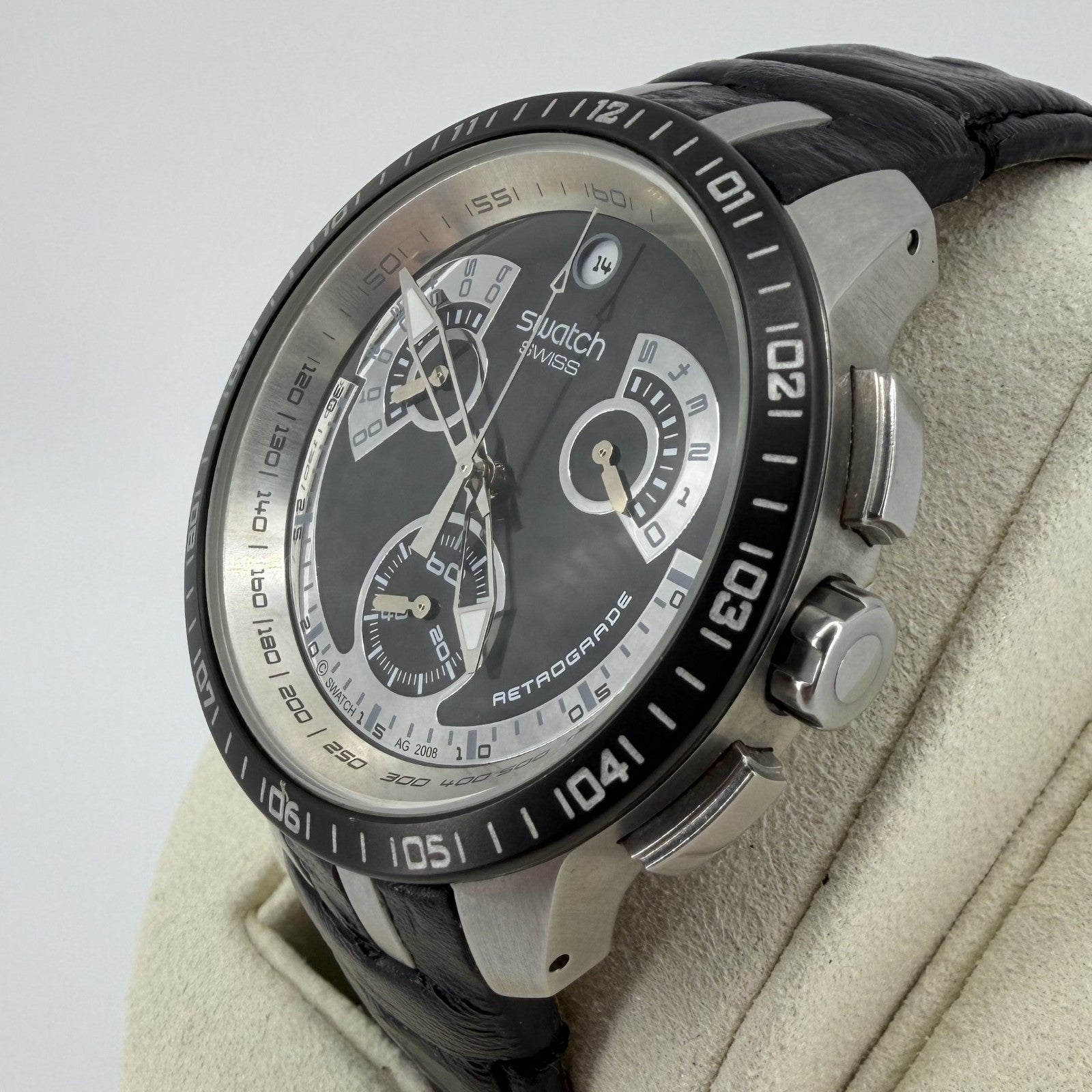 Swatch Irony Black Haze Chronograph YRS413 – Swiss Made