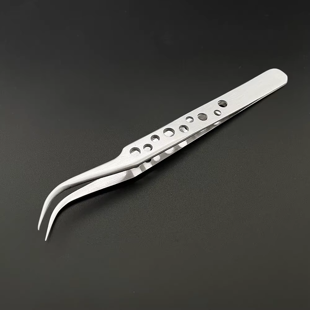 Brand New Stainless Steel Precision Tweezers – Straight & Curved – Fine Point