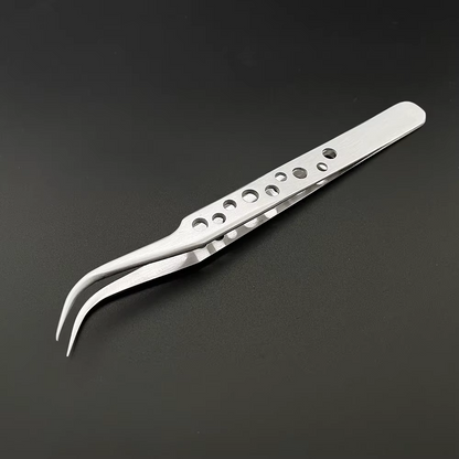 Brand New Stainless Steel Precision Tweezers – Straight & Curved – Fine Point