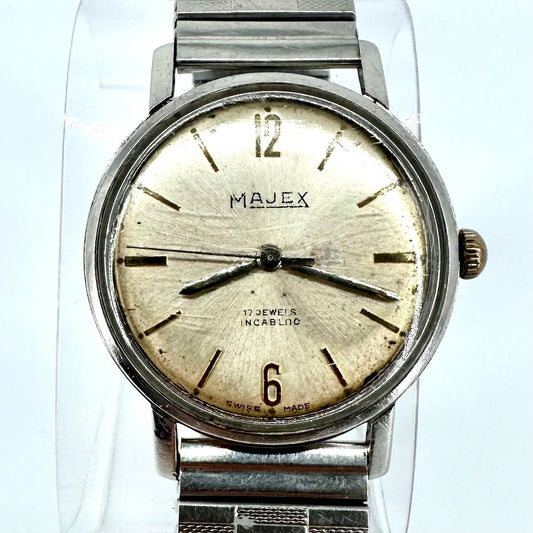 Vintage Majex 17 Jewels Incabloc Hand-Wound - ST 1686 – Swiss Made – Working