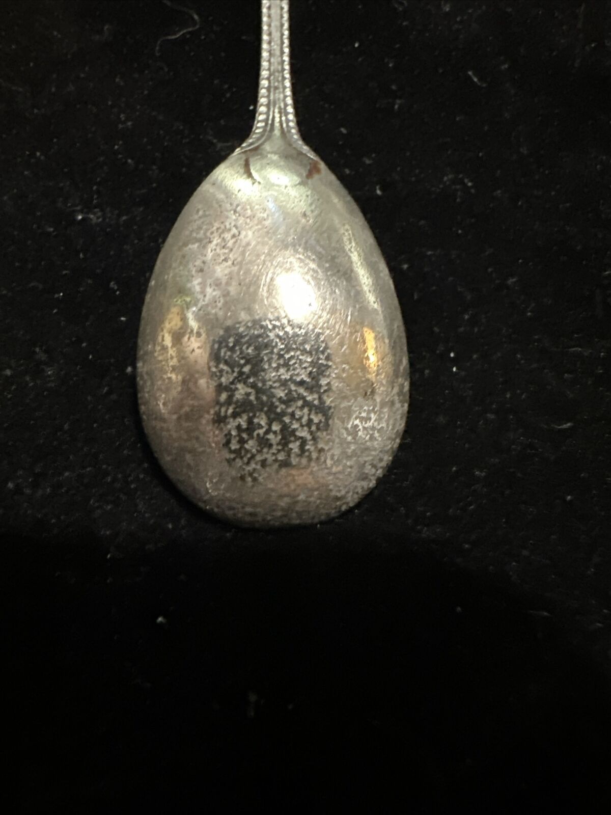 Antique Silver Plate Condiment Spoon