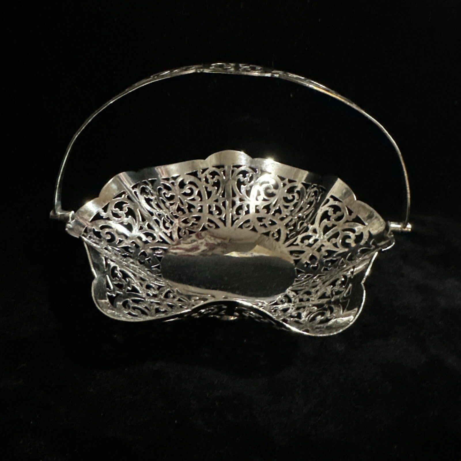 Antique Silver Plate Bon Bon Dish - Lancelott Plate