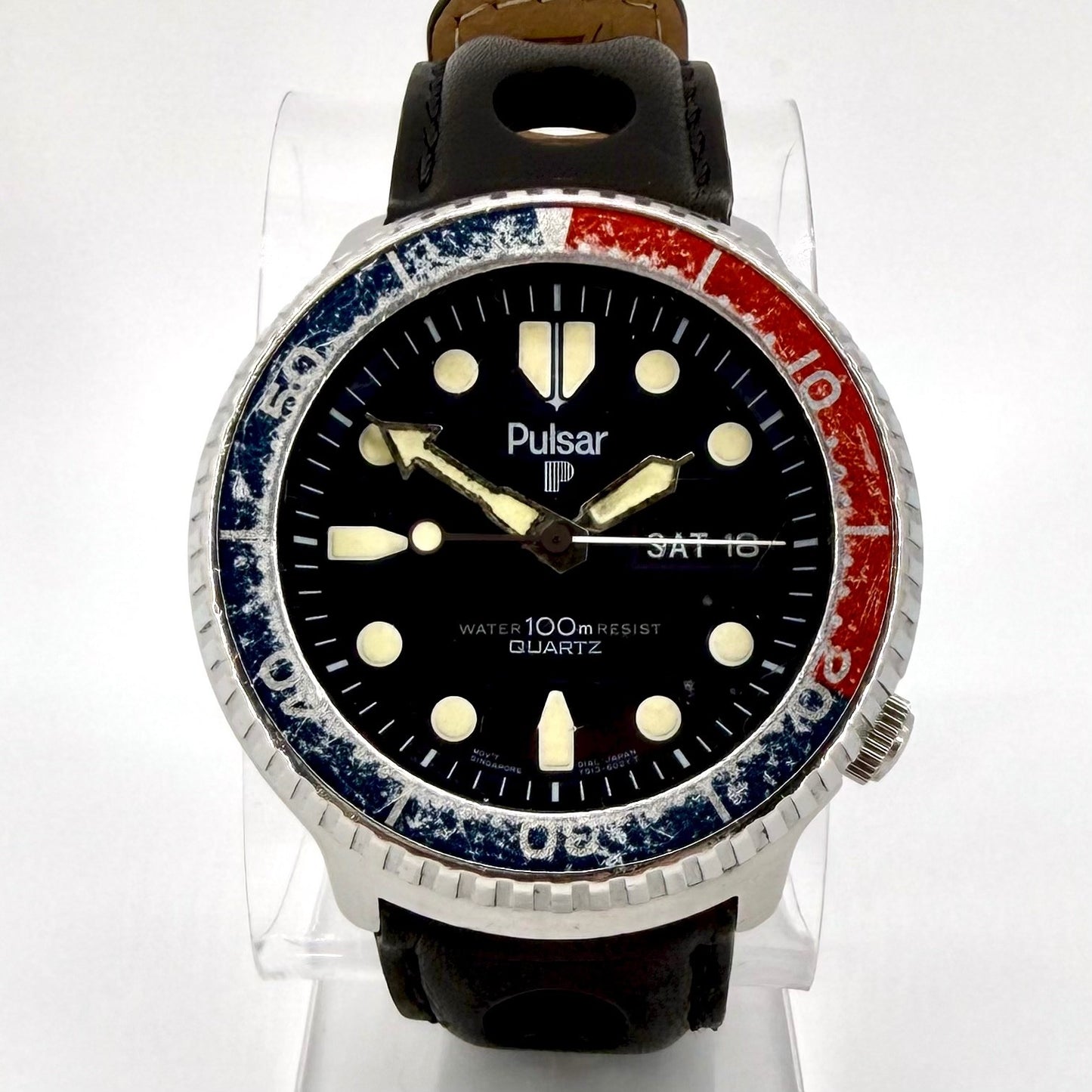 Vintage Pulsar Diver’s Watch Y513-6019 – Pepsi Bezel – Working