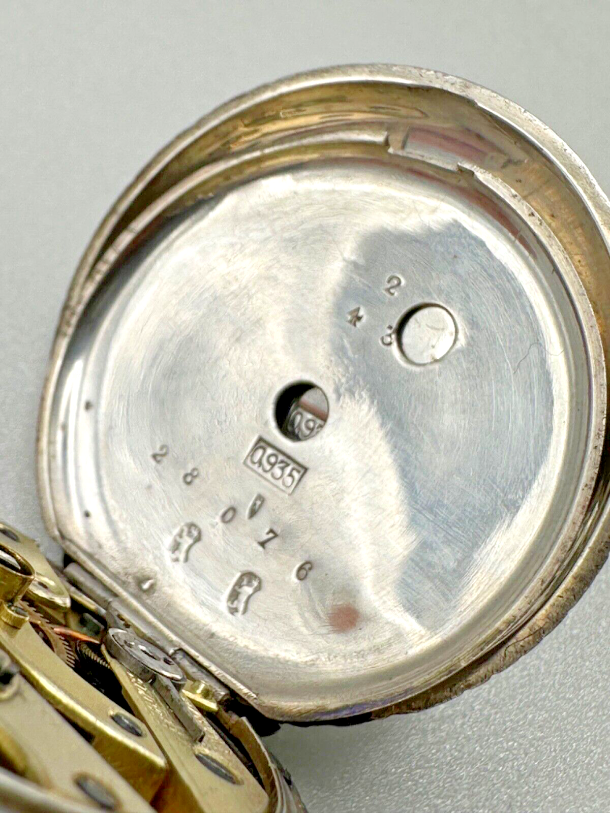 Antique Silver Cased Pocket Watch - Working