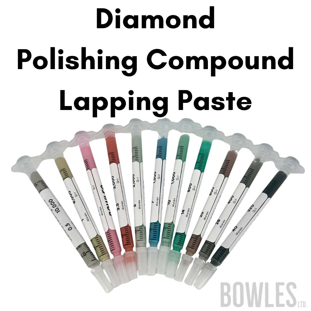 Diamond Polishing Compound Lapping Paste Set 11x1ml 0.5–40µm (320–10000 Grit)