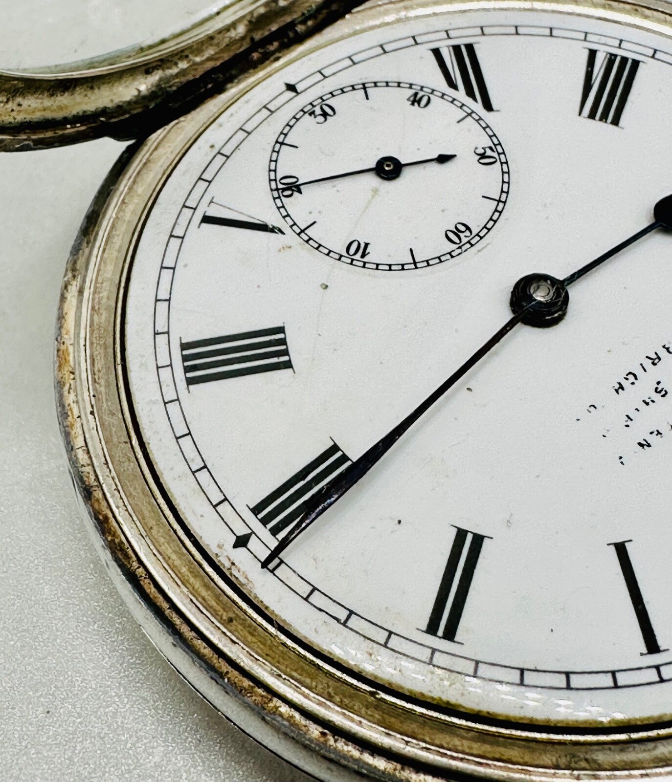 Antique Omega 935 Silver Pocket Watch (1894-1899) – Good Working Condition