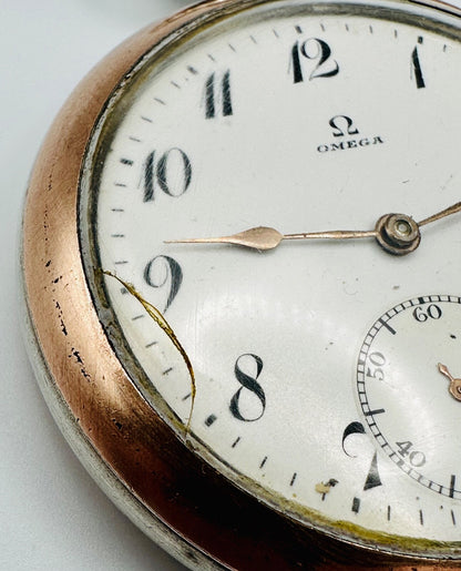 Antique Omega Silver Cased Pocket Watch – 1916–1923