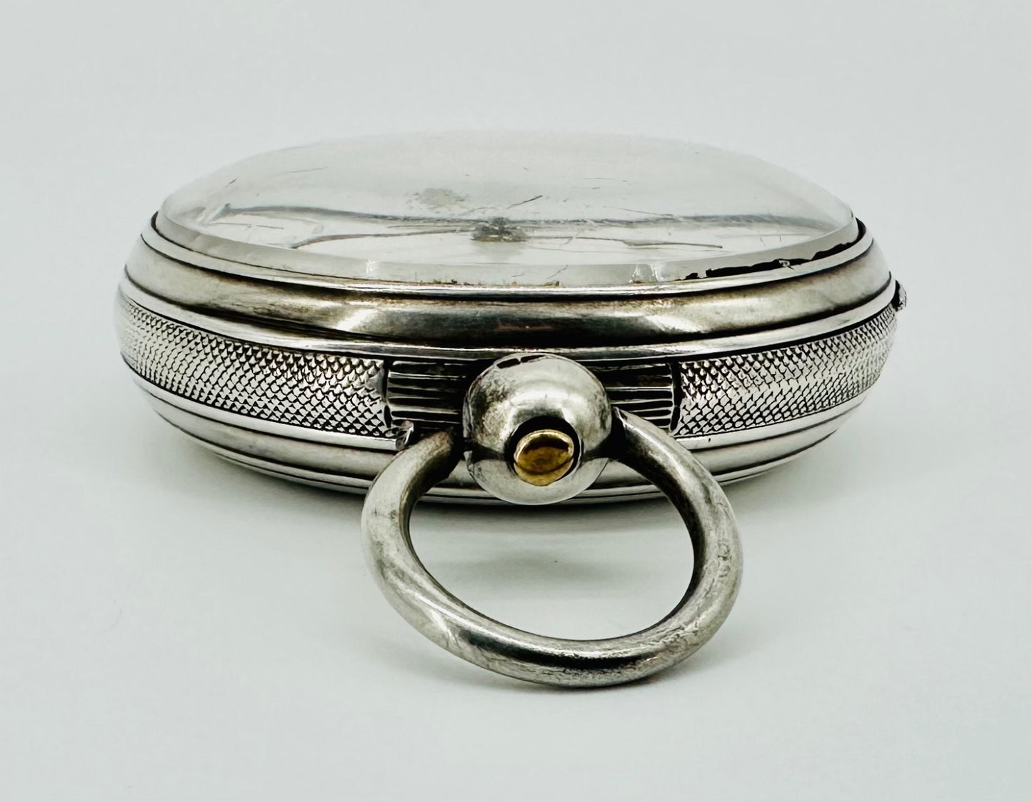 Antique Silver Fusee Pocket Watch London 1873 Samuel Freeman Good Working Order
